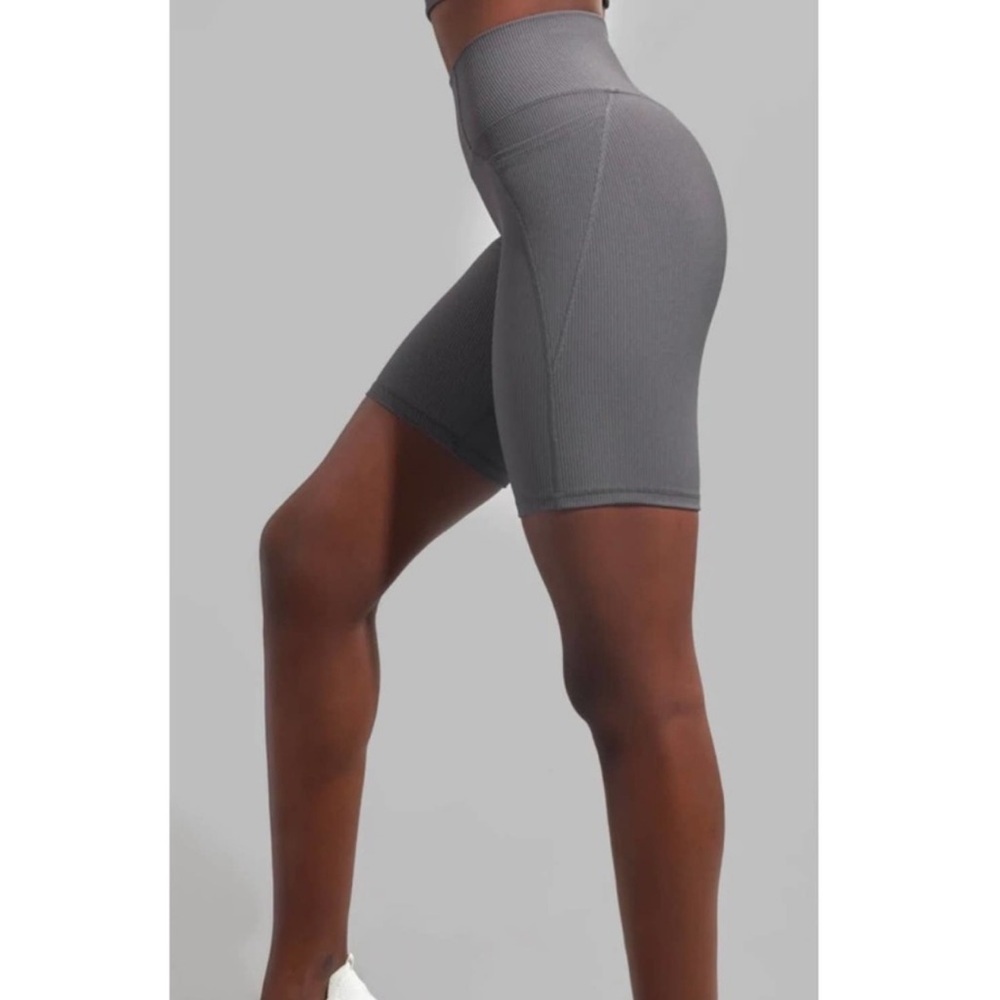 Buffbunny Collection Ribbed Biker Shorts - Picture 3 of 10